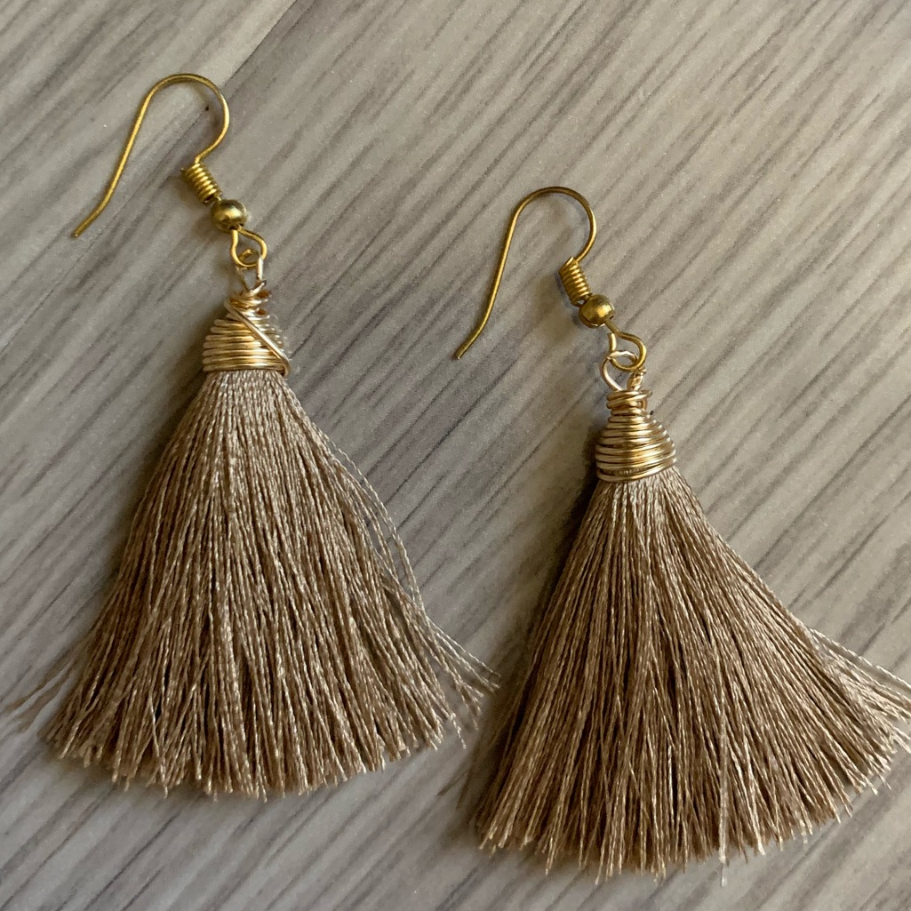 4 X 20 Hand Made Tassel Earrings